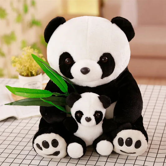 Plush Panda Cute Stuffed Animal Doll Mother And Son Gift for Friends Home Decoration Christmas Gift