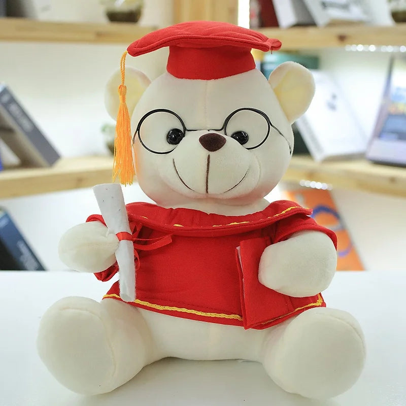 Kawaii Dr. Bear Plush – Cute Soft Stuffed Teddy Bear, Perfect Graduation Gift and Keepsake