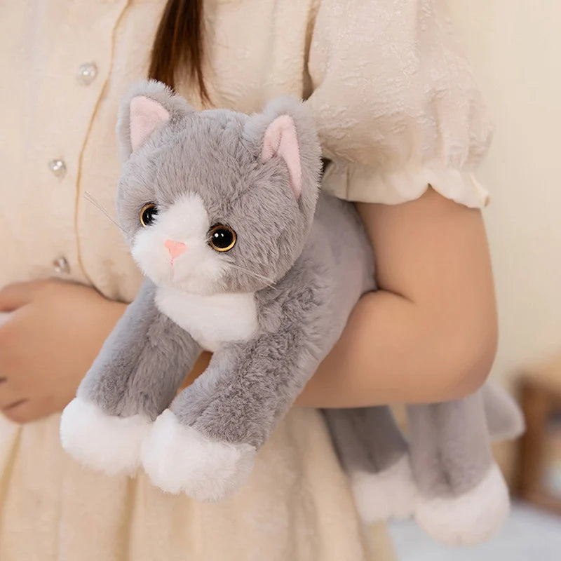Cute Cat Plush – Soft Stuffed Cartoon Animal Pillow, Adorable Decorative Gift for Birthdays or Special Occasion