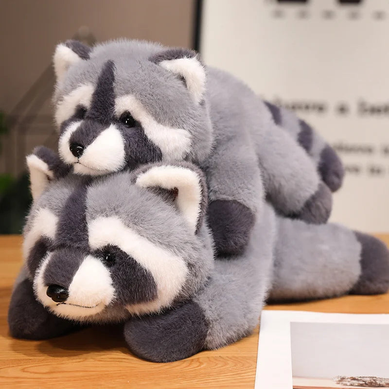 Kawaii Raccoon Plush – Soft Stuffed Animal Cushion, Adorable Decorative Gift for Special Occasion