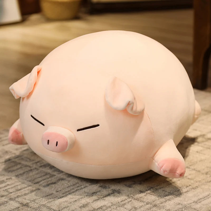 Squishy Pig Plush – Soft Stuffed Animal Pillow Cushion, Cozy Decorative Gift for Relaxation or Special Occasions