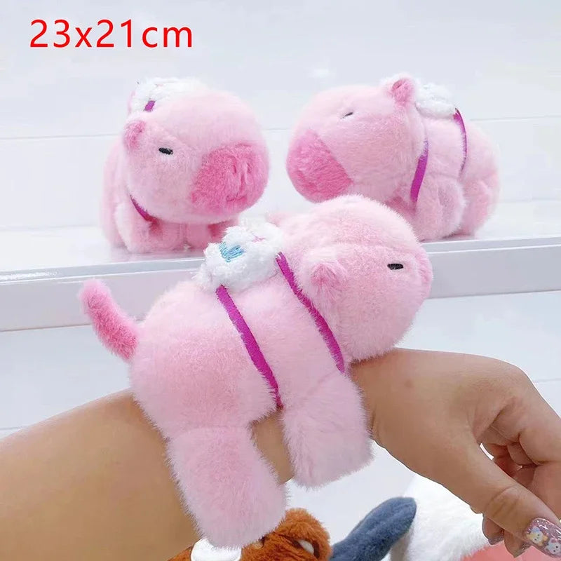 Kawaii Capybara Plush Wristband – Soft Snap Bracelet with Stuffed Animal Design, Cute and Fun Accessory Gift