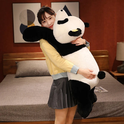 Giant Panda Plush – Soft Cartoon Bear Sleep Pillow, Cozy Stuffed Cushion and Classic Gift for Holidays or Special Occasions
