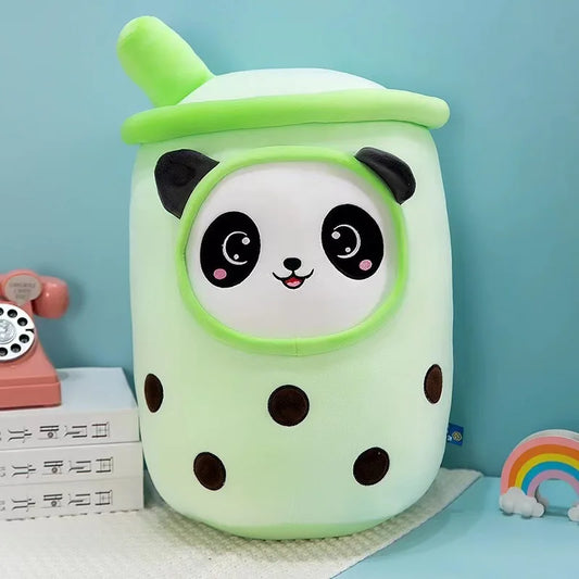 Oversized Boba Tea Plush Pillow – Soft Squishy Bubble Drink Plushies in Milk Tea, Ice Cream & Fruit Styles, Fun Decor & Gift Idea