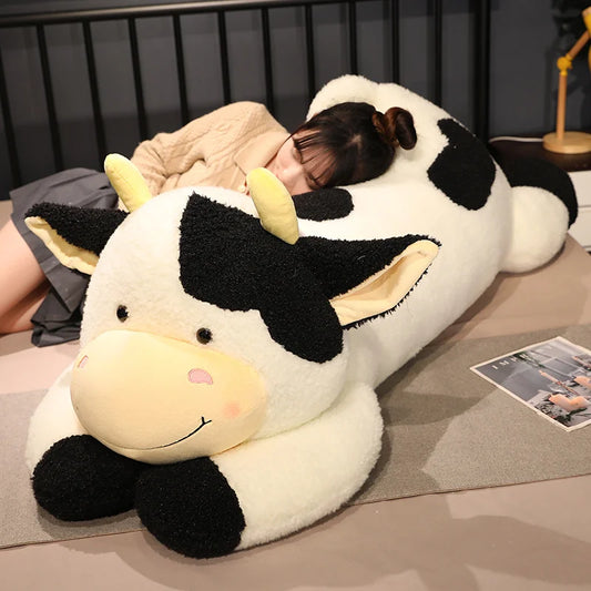 Milk Cow Plush – Soft Stuffed Animal Pillow, Cartoon Cattle Design, Cute Decorative Gift for Birthdays or Special Occasion
