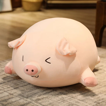 Squishy Pig Plush – Soft Stuffed Animal Pillow Cushion, Cozy Decorative Gift for Relaxation or Special Occasions