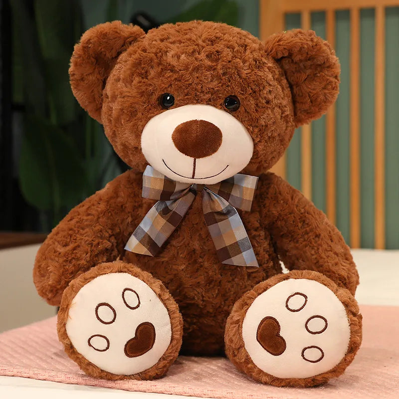 Adorable Plush Teddy Bear – Stuffed Animal with Bow Tie, Great for Gifting, Comfort, or Decoration