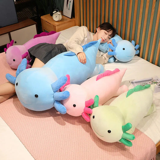 Axolotl Plush –  Cute Cartoon Stuffed Animal Pillow, Perfect Birthday and Christmas Gifts, Home Decoration