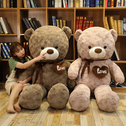 High-Quality Teddy Bear Plush – Love-Themed Stuffed Cushion, Cozy Decorative Gift for special Occasion