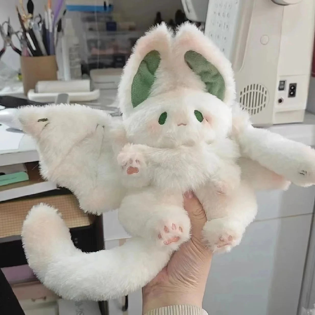 Kawaii Bat Rabbit Plush  – Soft Flying Rabbit Stuffed Animal, Cute Doll Birthday and Christmas Gifts