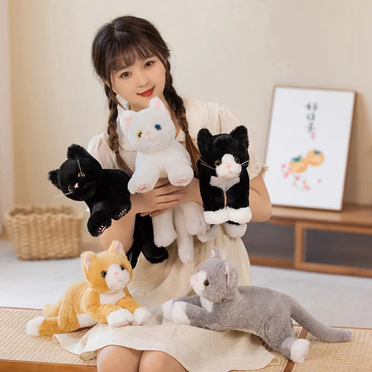 Cute Cat Plush – Soft Stuffed Cartoon Animal Pillow, Adorable Decorative Gift for Birthdays or Special Occasion