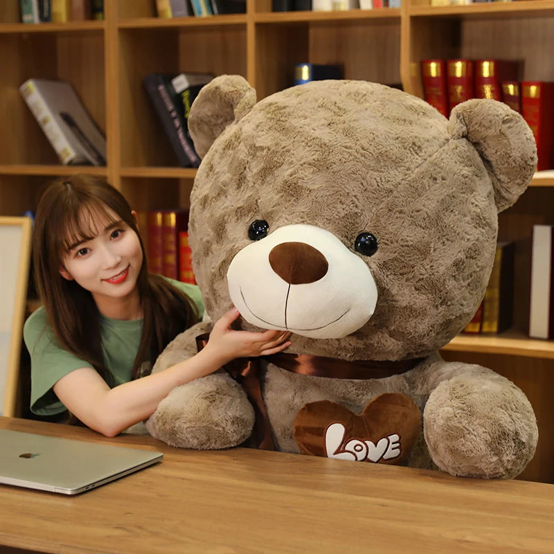 High-Quality Teddy Bear Plush – Love-Themed Stuffed Cushion, Cozy Decorative Gift for special Occasion