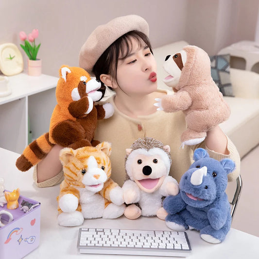 Kawaii Hand Finger Puppets – Soft Plush Animal Characters for Storytelling and Early Learning, Cute and Creative Gift