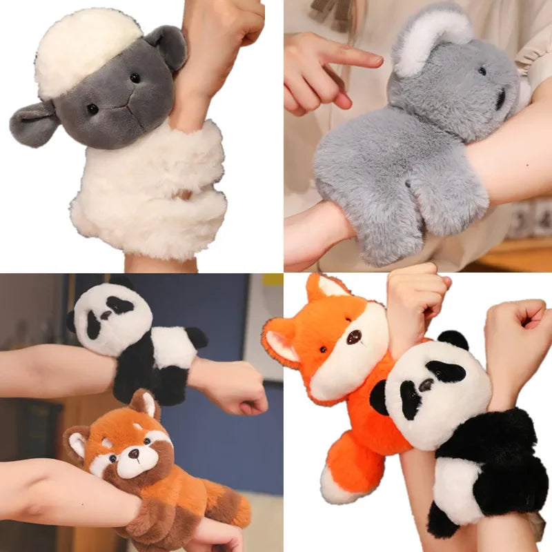 Creative Animal Wrap Plush – Soft Stuffed Gifts Raccoon, Fox, Husky, Cat & Monkey Dolls for Birthdays and Special Occasions