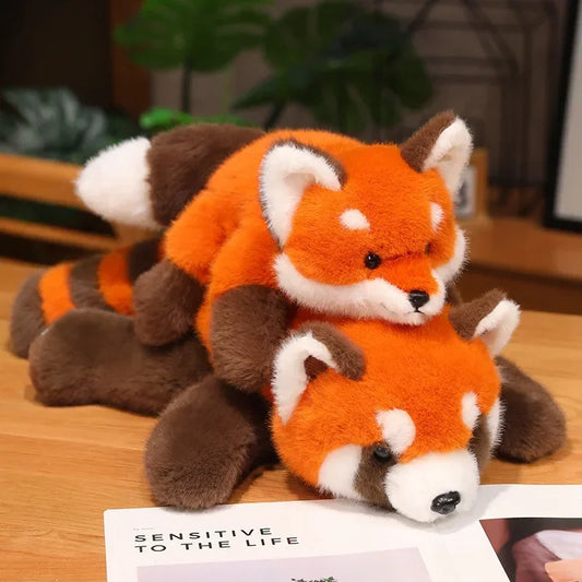 Red Panda Plush –  Soft Fluffy Stuffed Pillow, Adorable Hugging Cushion and Gift for Special Occasion