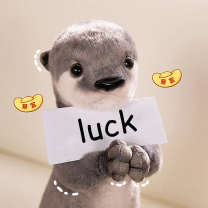 Blessing Plush Animals – Lifelike Red Panda, Otter, and Kangaroo Plush, Soft and Realistic, Perfect Lucky Gifts