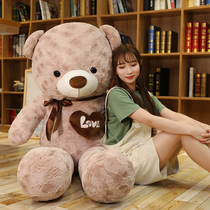 High-Quality Teddy Bear Plush – Love-Themed Stuffed Cushion, Cozy Decorative Gift for special Occasion