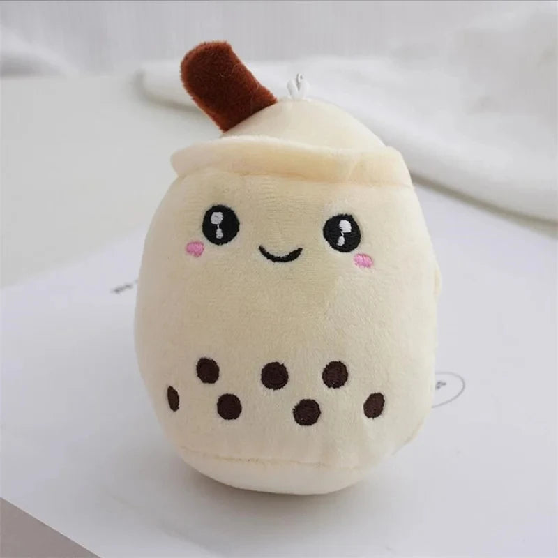 Cute Bubble Tea Plush – Soft Stuffed Milk Cup Pillow, Mini Simulation Plushie, Keychain Pendant Perfect Gift
