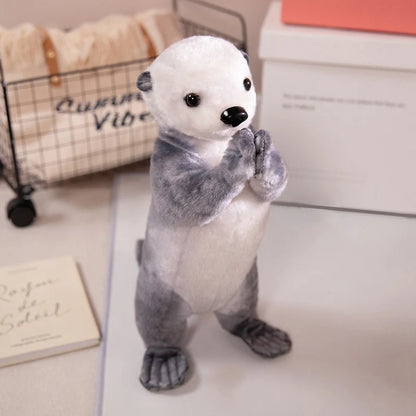 Blessing Plush Animals – Lifelike Red Panda, Otter, and Kangaroo Plush, Soft and Realistic, Perfect Lucky Gifts