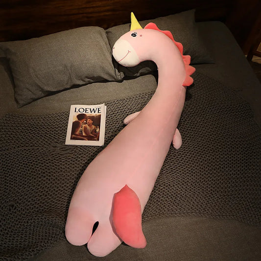Giant Unicorn Plush  – Soft Stuffed Fantasy Doll Long Pillow Cushion, Magical Gift for Birthdays or Home Decoration