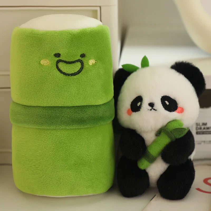 Cute Panda Plush – Small Fluffy Stuffed Animal Pendant, Soft Bag Decoration and Birthday Gift