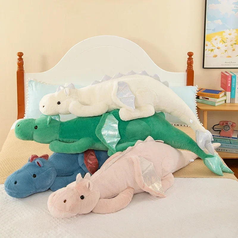 Giant Flying Dragon Plush Doll – Soft Stuffed Dinosaur Pillow Cushion, Perfect Christmas Gift.