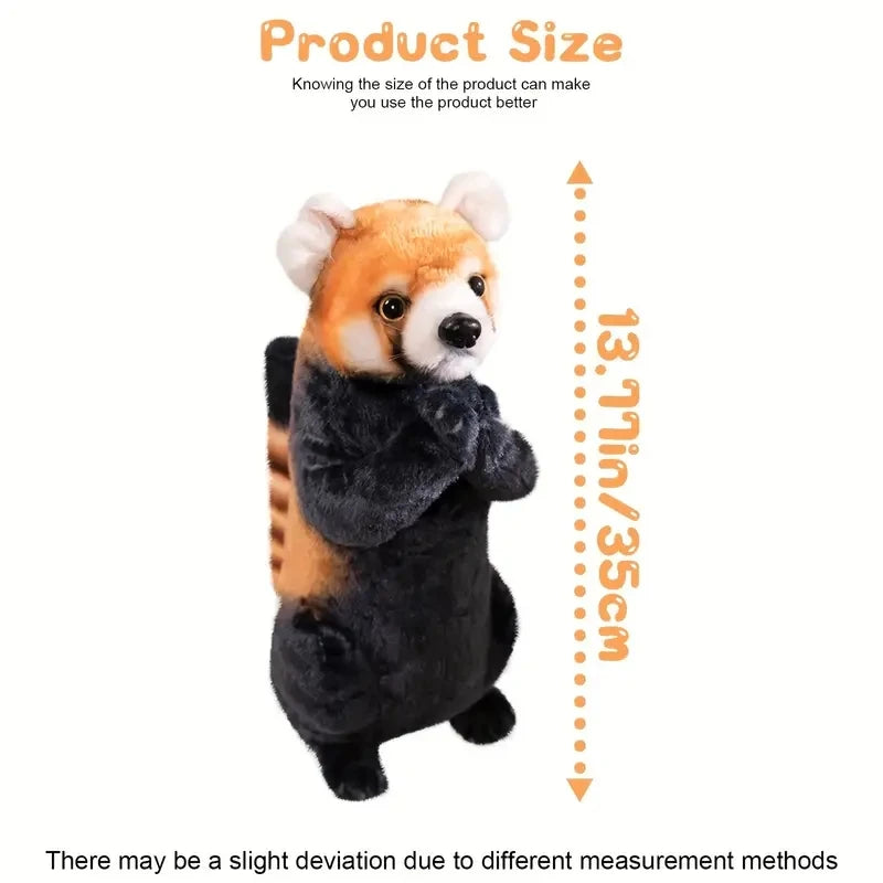 Blessing Plush Animals – Lifelike Red Panda, Otter, and Kangaroo Plush, Soft and Realistic, Perfect Lucky Gifts