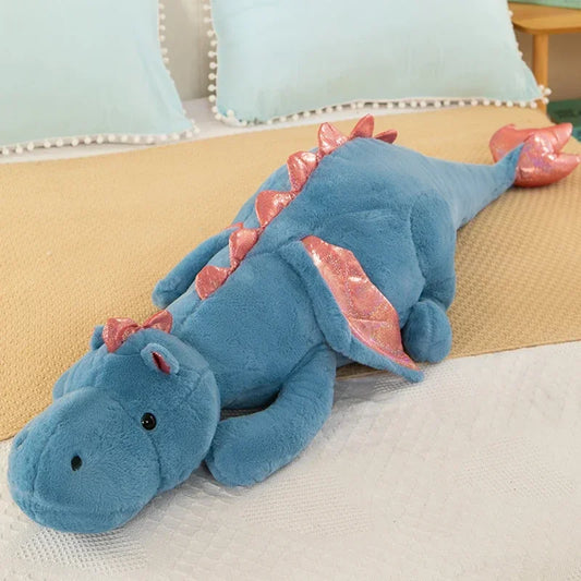 Giant Flying Dragon Plush – Soft Stuffed Dinosaur Pillow Cushion, Cozy Fantasy Gift for special Occasions