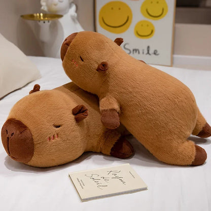 Cuddly Capybara Plush – Soft Stuffed Capybara Doll, Long Sleep Pillow and Sofa Cushion, Perfect Birthday and Gift