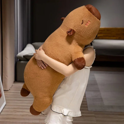 Cuddly Capybara Plush – Soft Stuffed Capybara Doll, Long Sleep Pillow and Sofa Cushion, Perfect Birthday and Gift