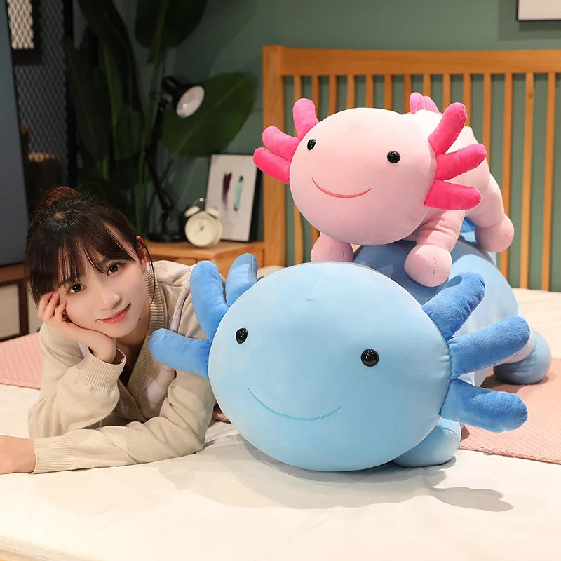 Axolotl Plush –  Cute Cartoon Stuffed Animal Pillow, Perfect Birthday and Christmas Gifts, Home Decoration