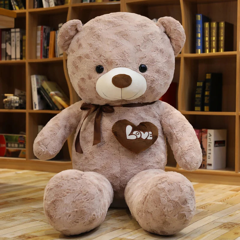 High-Quality Teddy Bear Plush – Love-Themed Stuffed Cushion, Cozy Decorative Gift for special Occasion