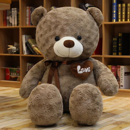 High-Quality Teddy Bear Plush – Love-Themed Stuffed Cushion, Cozy Decorative Gift for special Occasion