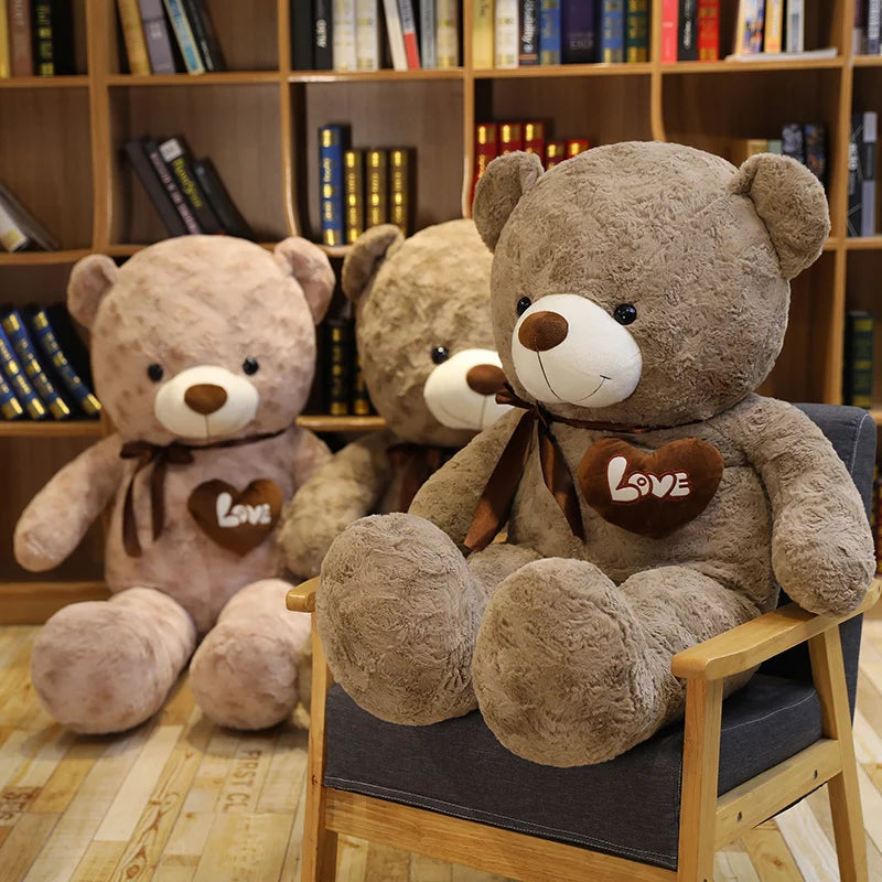 High-Quality Teddy Bear Plush – Love-Themed Stuffed Cushion, Cozy Decorative Gift for special Occasion