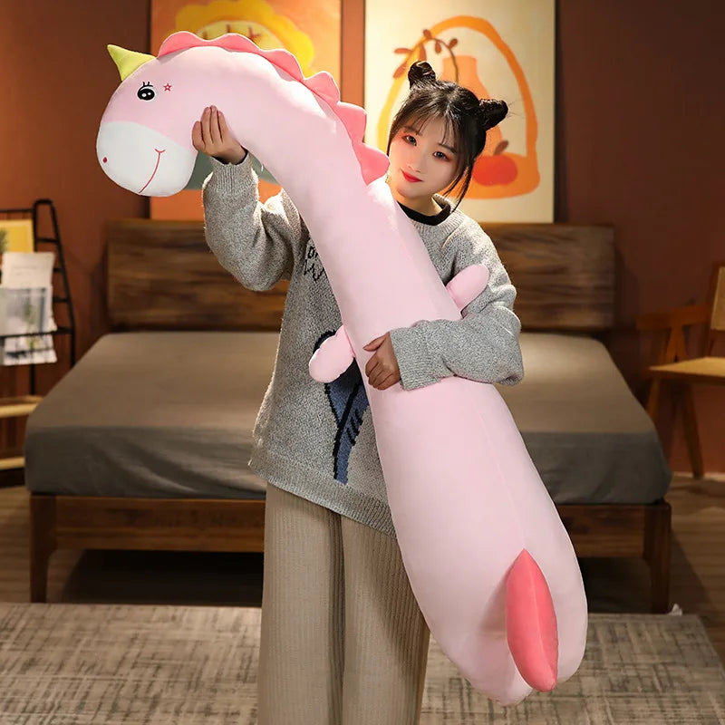 Giant Unicorn Plush  – Soft Stuffed Fantasy Doll Long Pillow Cushion, Magical Gift for Birthdays or Home Decoration
