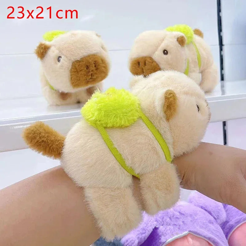 Kawaii Capybara Plush Wristband – Soft Snap Bracelet with Stuffed Animal Design, Cute and Fun Accessory Gift