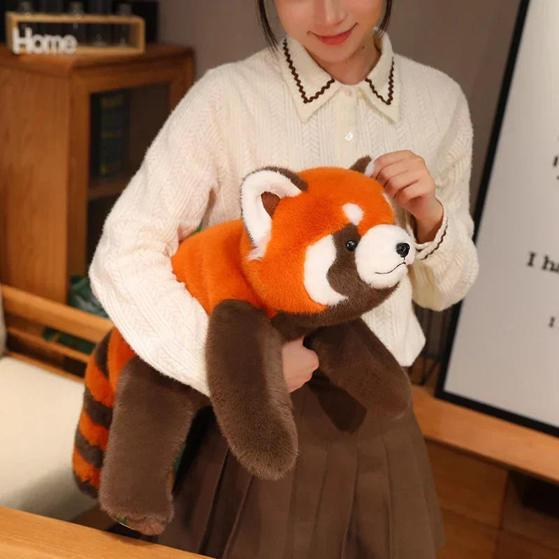 Red Panda Plush –  Soft Fluffy Stuffed Pillow, Adorable Hugging Cushion and Gift for Special Occasion