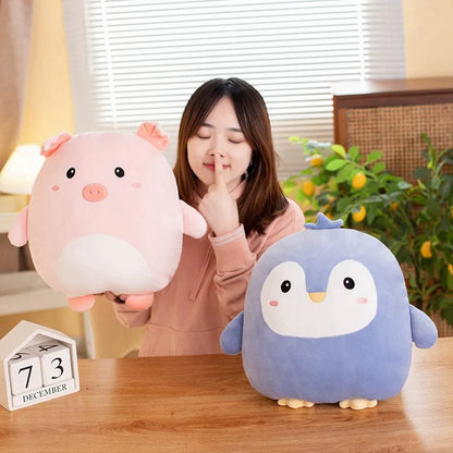 Cuddly Kawaii Animal Plush Pillow – Penguin, Pig, Rabbit, Panda, Crab – Soft Plushie Doll for Prefect’ Birthday Gift (40 cm)